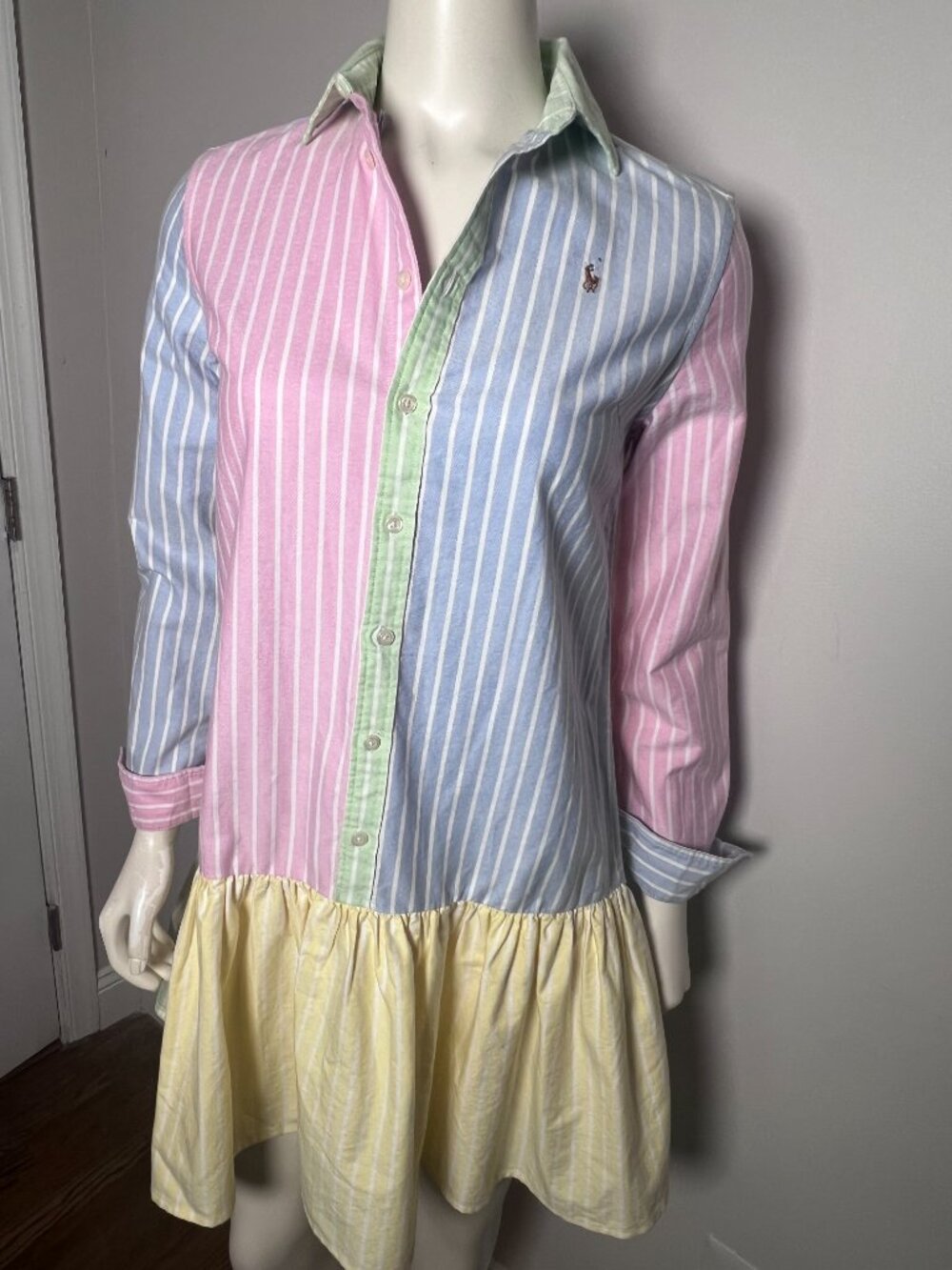 Ralph Lauren color block striped Shirt Dress